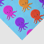 Cute Octopus Drawings Cuistom Tissuepapier (Detail)