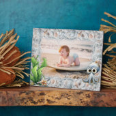 Cute Octopus en Schelpen Fotolijstje voor Kinderen Fotoplaat (Zijkant)