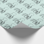 Cute Octopus Illustratie Cadeaupapier (Hoek)