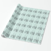 Cute Octopus Illustratie Cadeaupapier (Uitgerold)