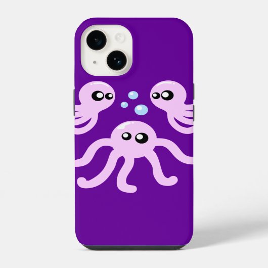 Cute Octopus iPhone Case Hoesje (Achterkant)