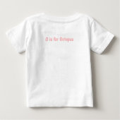 Cute Octopus Kinder T-Shirt | O is voor Octopus Al (Achterkant)
