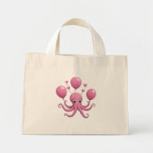 Cute octopus mini tote bag (Voorkant)