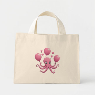 Cute octopus mini tote bag