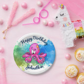 Cute Octopus Party Borden Papieren Bordje (Feest)