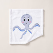Cute Octopus Patroon Bad Handdoek (Wasdoekje)
