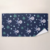 Cute Octopus Patroon Badhanddoek (Badhanddoek)
