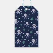 Cute Octopus Patroon Cadeaulabel (Achterkant)