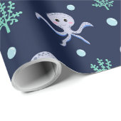 Cute Octopus Patroon Cadeaupapier (Rol Hoek)