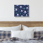 Cute Octopus Patroon Canvas Afdruk (Insitu (Slaapkamer))