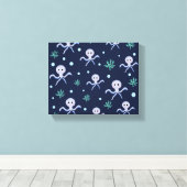 Cute Octopus Patroon Canvas Afdruk (Insitu (Houten vloer))
