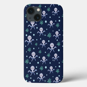 Cute Octopus Patroon Case-Mate iPhone Case