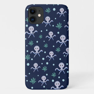 Cute Octopus Patroon Case-Mate iPhone Case