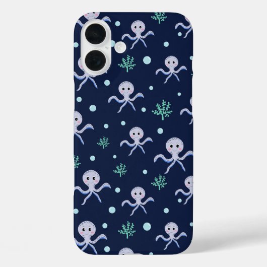 Cute Octopus Patroon Case-Mate iPhone Case (Achterkant)