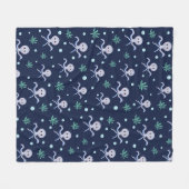 Cute Octopus Patroon Fleece Deken (Voorkant (Horizontaal))