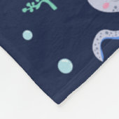 Cute Octopus Patroon Fleece Deken (Hoek)