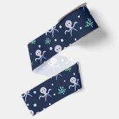Cute Octopus Patroon Grosgrain Lint (Achterkant)