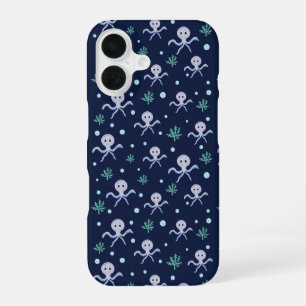Cute Octopus Patroon iPhone 16 Hoesje