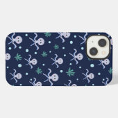 Cute Octopus Patroon iPhone Hoesje (Achterkant horizontaal)