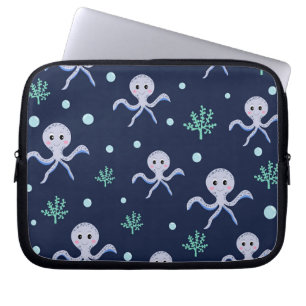 Cute Octopus Patroon Laptop Sleeve