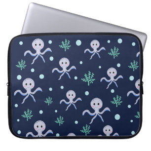 Cute Octopus Patroon Laptop Sleeve