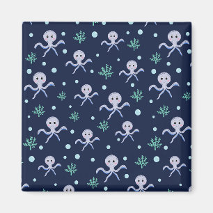Cute Octopus Patroon Magneet