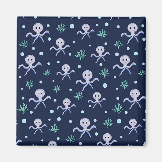Cute Octopus Patroon Magneet (Voorkant)