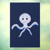 Cute Octopus Patroon Raamsticker (Vel 3)