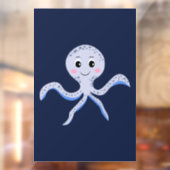Cute Octopus Patroon Raamsticker (Vel 2)