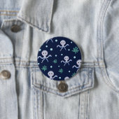 Cute Octopus Patroon Ronde Button 7,6 Cm (In situ)