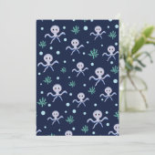 Cute Octopus Patroon Save The Date (Staand voorkant)