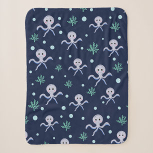 Cute Octopus Patroon Sherpa Deken