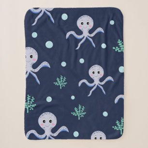 Cute Octopus Patroon Sherpa Deken