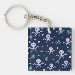 Cute Octopus Patroon Sleutelhanger