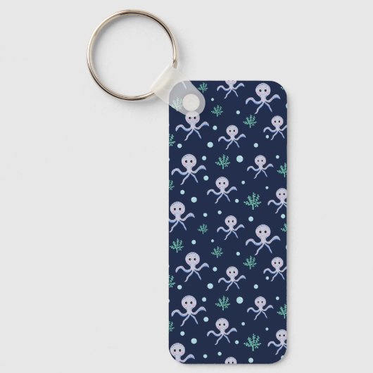 Cute Octopus Patroon Sleutelhanger (Voorkant)