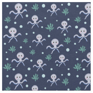 Cute Octopus Patroon Stof