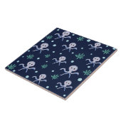 Cute Octopus Patroon Tegeltje (Zijkant)