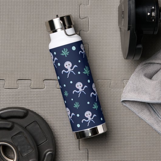 Cute Octopus Patroon Waterfles (Gym)