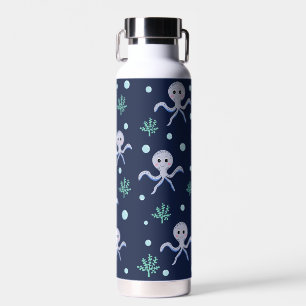 Cute Octopus Patroon Waterfles