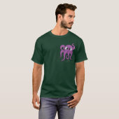 Cute Octopus Pocket Dark T-shirt (Voorkant volledig)