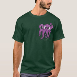 Cute Octopus Pocket Dark T-shirt