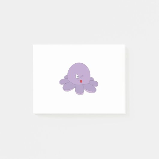 Cute Octopus Post-it® Notes (Voorkant)