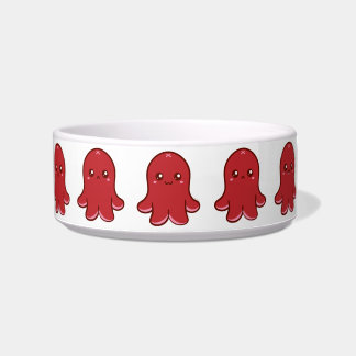 Cute Octopus Sausage Pet Bowl (klein) Voerbakje