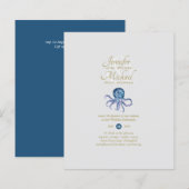 Cute Octopus Sealife Ocean Uitzicht Wedding (Voorkant / Achterkant)