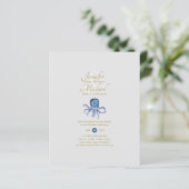 Cute Octopus Sealife Ocean Uitzicht Wedding (Staand voorkant)