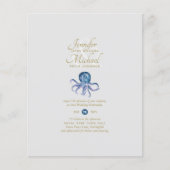 Cute Octopus Sealife Ocean Uitzicht Wedding (Voorkant)