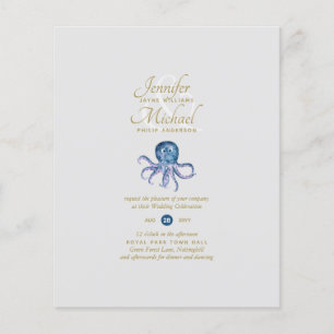 Cute Octopus Sealife Ocean Uitzicht Wedding