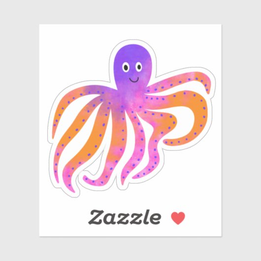 Cute Octopus Sticker (Vel)