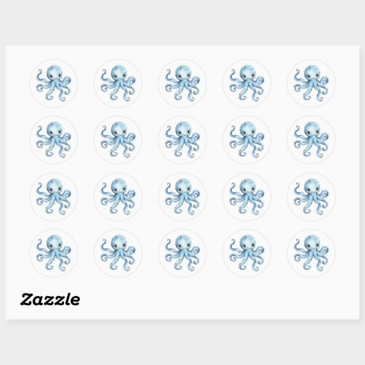 Cute Octopus Stickers (Vel)