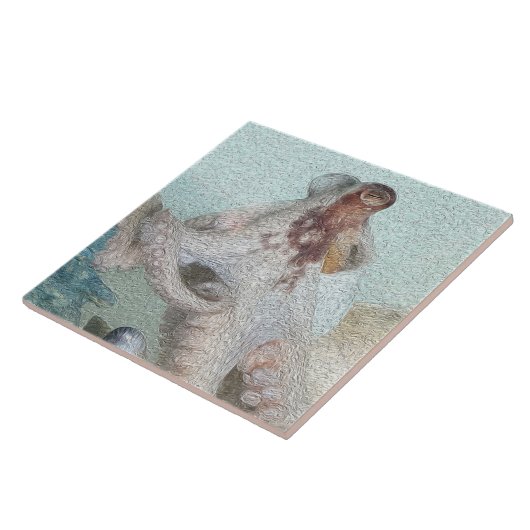 Cute Octopus Tegeltje (Zijkant)